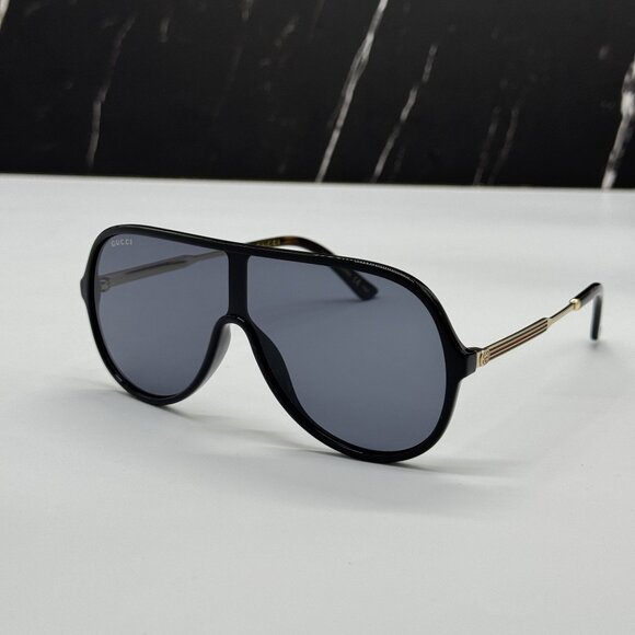 NEW GUCCI GG0199S 001 BLACK/GRAY MEN SUNGLASSES GUCCI - Picture 2 of 9